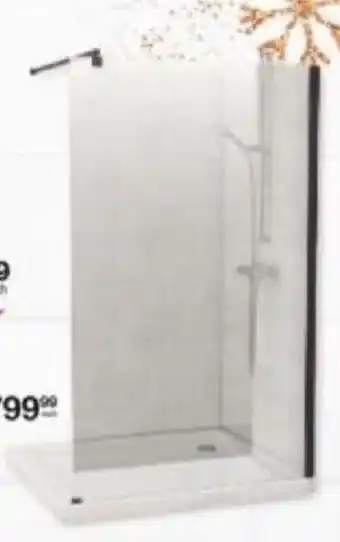 Build It Waterfall Wall Mounted Shower Screen offer