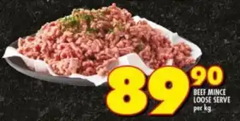 Shoprite Beef Mince Loose Serve per kg offer