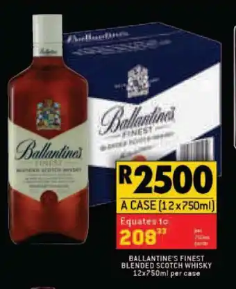 Shoprite Liquor Ballantine's Finest Blended Scotch Whisky 12 x 750ml per case offer