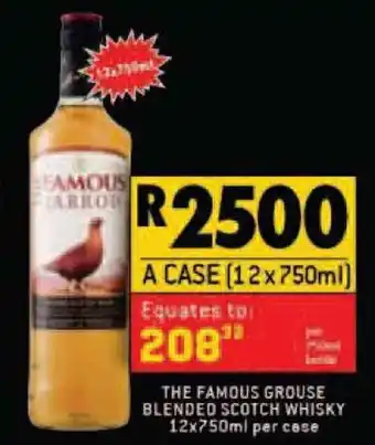 Shoprite Liquor The Famous Grouse Blended Scotch Whisky 12 x 750ml per case offer