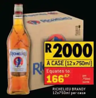 Richelieu Brandy 12 x 750ml per case