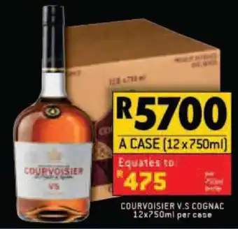 Courvoisier V.S. Cognac 12 x 750ml per case