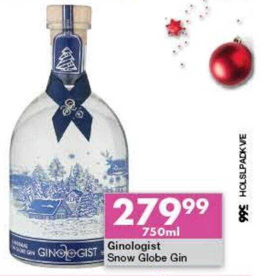 Ginologist Snow Globe Gin 750ml offer at President Liquor