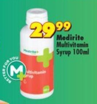 Shoprite Medirite Multivitamin Syrup 100ml offer