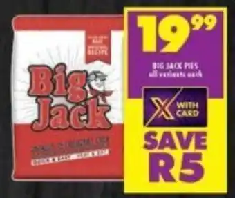 Shoprite Big Jack Pies all variants offer