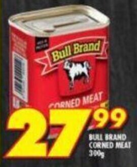 Shoprite Bull Brand Corned Meat 300g offer