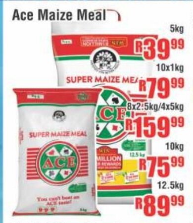 Ace Maize Meal 10kg offer at Devland Cash And Carry