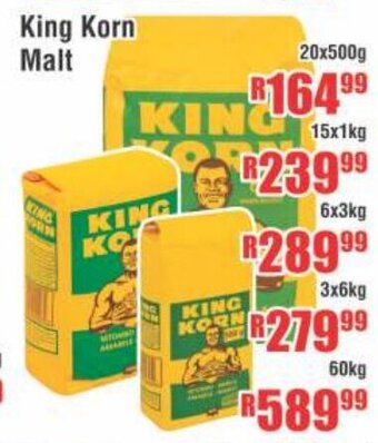 Devland Cash And Carry King Korn Malt 15x1kg offer