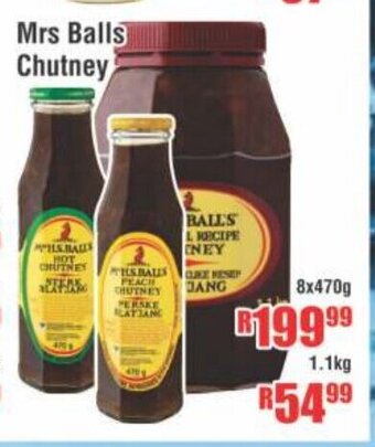 Mrs Balls Chutney 8x470g