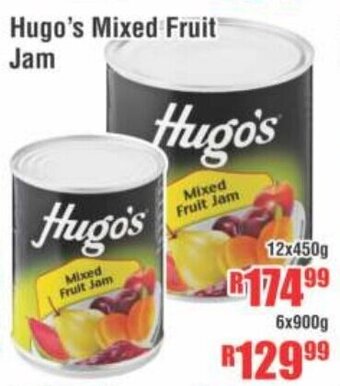 Devland Cash And Carry Hugo's Mixed Fruit Jam 12x450g offer