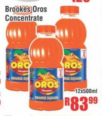 Devland Cash And Carry Brookes Oros Concentrate 12x500mL offer