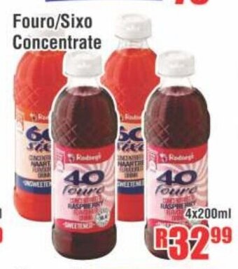 Devland Cash And Carry Fouro/Sixo Concentrate 4x200ml offer