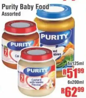 Devland Cash And Carry Purity Baby Food Assorted 6x200mL offer