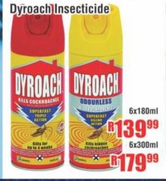 Devland Cash And Carry Dyroach Insecticide 6x180ml offer