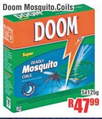 Devland Cash And Carry Doom Mosquito Coils 5x125g offer