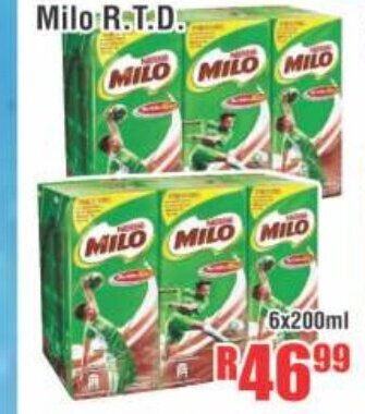 Milo R.T.D 6x200ml