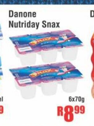 Danone Nutriday Snax 6x70g
