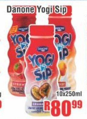 Devland Cash And Carry Danone Yogi Sip 10x250ml offer
