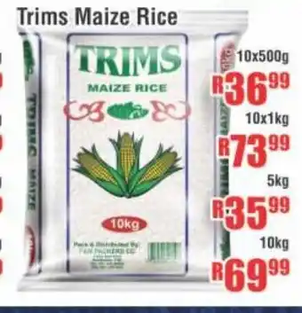 Devland Cash And Carry Trims Maize Rice 10kg offer