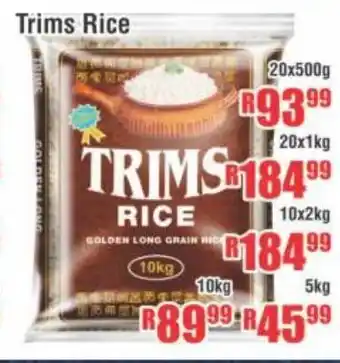 Devland Cash And Carry Trims Rice 10kg offer