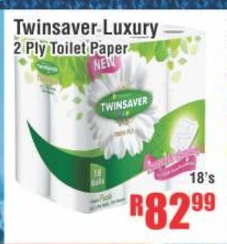 Devland Cash And Carry Twinsaver Luxury 2 Ply Toilet Paper 18's offer