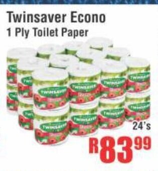 Devland Cash And Carry Twinsaver Econo 1 Ply Toilet Paper 24's offer