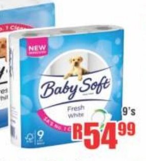 Devland Cash And Carry Baby Soft 2 Ply Toilet Paper 9's offer