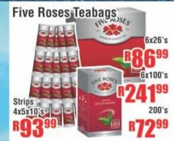 Devland Cash And Carry Five Roses Teabags 6x26's offer