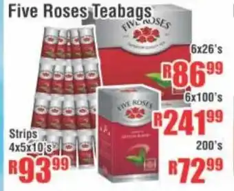 Devland Cash And Carry Five Roses Teabags 200's offer