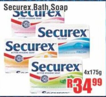 Devland Cash And Carry Securex Bath Soap 4x175g offer