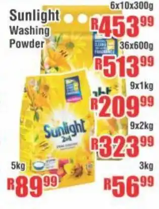 Devland Cash And Carry Sunlight Washing Powder 9x1kg offer
