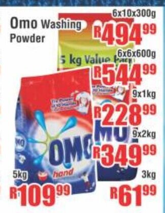 Omo Washing Powder 6x6x600g