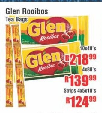 Glen Rooibos Tea Bags 10x40's