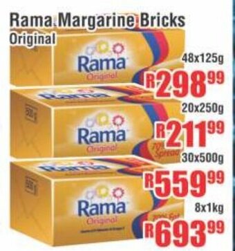 Rama Margarine Bricks Original 48x125g