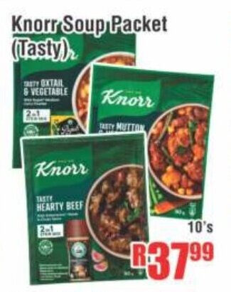 Devland Cash And Carry Knorr Soup Packet (Tasty) 10's offer