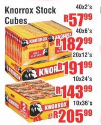 Knorrox Stock Cubes 40x2's