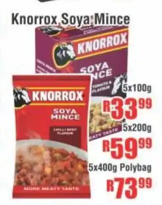 Devland Cash And Carry Knorrox Soya Mince 5x200g offer