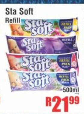 Devland Cash And Carry Sta Soft Refill 500ml offer