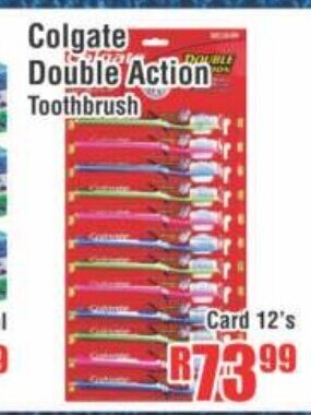 Devland Cash And Carry Colgate Double Action Toothbrush Card 12's offer
