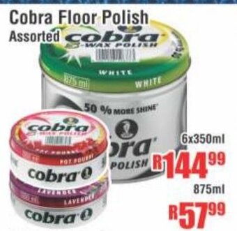 Devland Cash And Carry Cobra Floor Polish Assorted 6x350ml offer