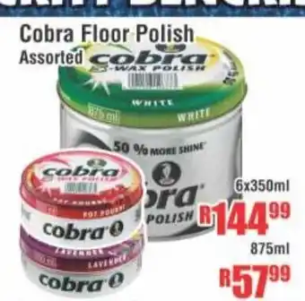 Devland Cash And Carry Cobra Floor Polish Assorted 875ml offer
