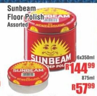 Devland Cash And Carry Sunbeam Floor Polish Assorted 6x350ml offer
