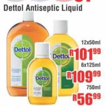 Devland Cash And Carry Dettol Antiseptic Liquid 12x50ml offer
