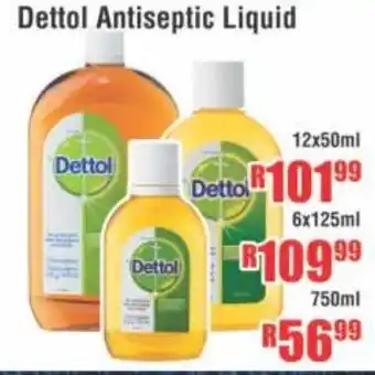 Devland Cash And Carry Dettol Antiseptic Liquid 6x125ml offer