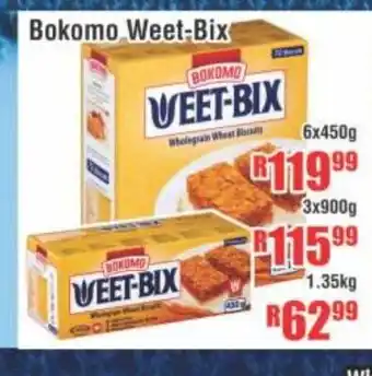 Devland Cash And Carry Bokomo Weet Bix 1.35kg offer