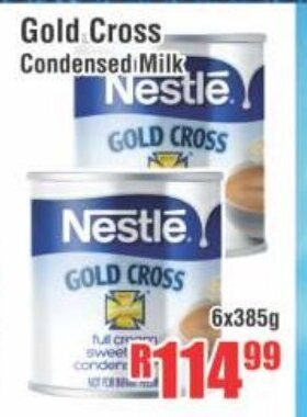 Devland Cash And Carry Gold Cross Condensed Milk 6x385g offer