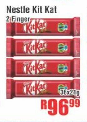 Devland Cash And Carry Nestle Kit Kat 2 Finger 36x21g offer