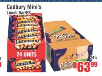 Devland Cash And Carry Cadbury Mini's Lunch Bar / PS 24's offer