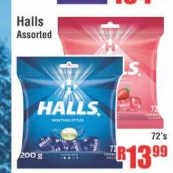 Devland Cash And Carry Halls Assorted 72's offer