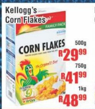 Devland Cash And Carry Kellogg's Corn Flakes 500g offer